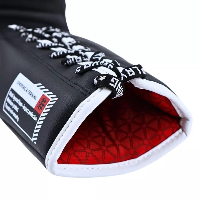 Playerz SparTech Lace Boxing Gloves - Dual-Layered Foam Padding, Premium