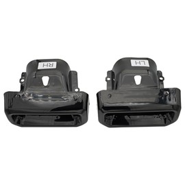 NOVAPARTS Exhaust Tip Bezel for 2019 2020 2021 2022 2023 2024 GMC Sierra 1500 2019-2023 Chevy Silverado 1500 Exhaust Tips 84434641 84434642 (Gloss Black)