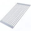 Over Sink Dish Rack Foldable Design Rustproof Nonslip Strong Metal