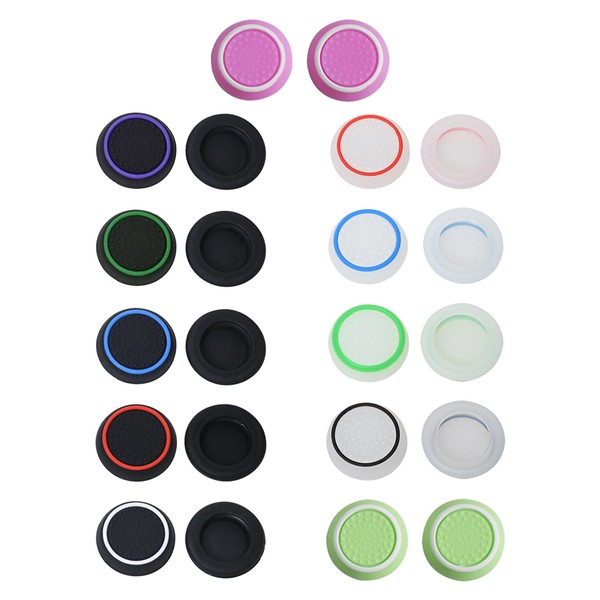 22pcs Controller Accessories Protective Cover Controller, Joystick Caps Thumb Grips: