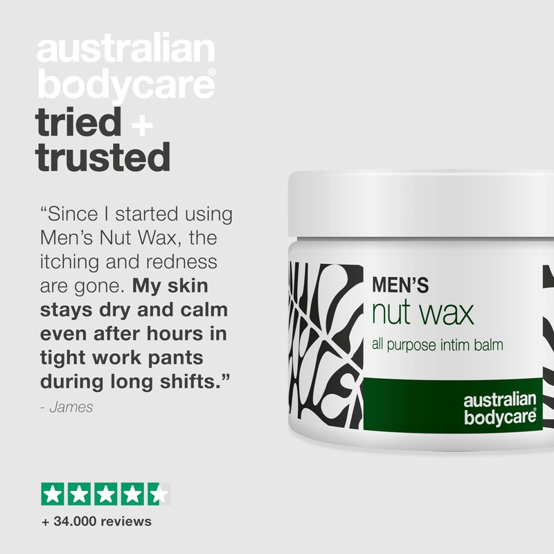 Men’s Nut Wax for Sweat, Chafing and Odor Relief in