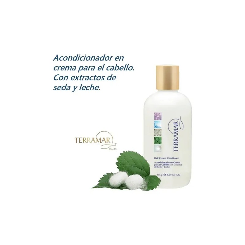 Acondicionador En Crema Para Cabello Con Seda Terramar 235g