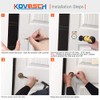 6 Pack Closet Door Finger Pull Black - 2-1/8” Round