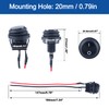 DMWD Waterproof 20A ON-Off Round Rocker Toggle Switch 2 Pins