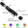 HATORI LED Mini Flashlight, Bright Small Handheld Pocket Flashlights Tactical