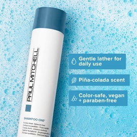 Paul Mitchell Shampoo One, Everyday Wash, Balanced Clean, For All Hair Types, 3.4 Fl Oz