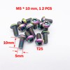 [Pack of 12] M5 x 10 mm T25 Titanium Ti
