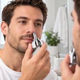 Ear and Nose Hair Trimmer Clipper Painless Hair Trimmer for Men Women Manual Trimmer with Waterproof Hand wash Easy Cleansing