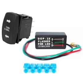 Unbranded Motorcycle LED Flasher Relay 3Pin Indicator Light 12V Turn Signal Blinker Relay