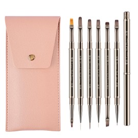Nail Art Brushes Set 6 Pcs Double-Ended Professional Nail Design Brushes