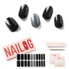 NAILOG Semi-Cured Gel Nail Strips, 20 Strips, Long Lasting, Salon-Quality,