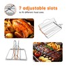 Kofebe Chicken Roasting Rack, Adjustable Grill Rack for 9 *