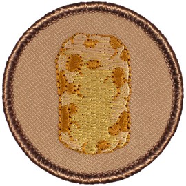 Tater Tot Patrol Patch - 2" Diameter Round Embroidered Patch (Peel & Stick Adhesive)
