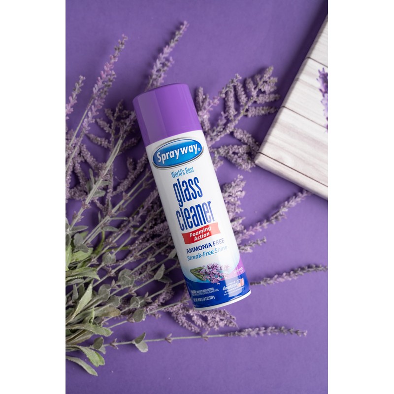 Sprayway Foaming Action All Purpose Cleaner and Disinfectant, Lavender Scent,