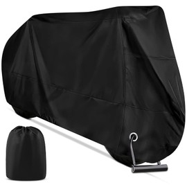 Motorcycle Tarpaulin Outdoor Motorcycle Cover Waterproof 210D Motorcycle Garage Tarpaulin Motorcycle Tarpaulin Motor Moped Scooter Bicycles Scooter Cover 245 cm x 105 cm x 125 cm