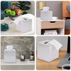 Discoball Tissue Box Cover PU Leather Cube Tissue Holder -