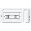 Surface-Mounted Distribution Box 12 Modules, fuse box, distribution box surface-mounted