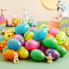 Joyin 36 Pieces Printed Easter Eggs Light Colour Easter Eggs