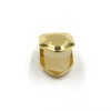 HEALLILY 2pcs Gold Plated Small Single Tooth Cap Hip Hop