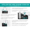 ZHEGE Padlock with Combination Code, 4-Digit Combination Lock with Name