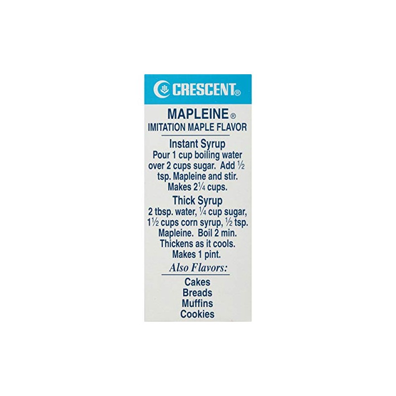 Crescent Mapleine Imitation Maple Flavor, 2 fl oz