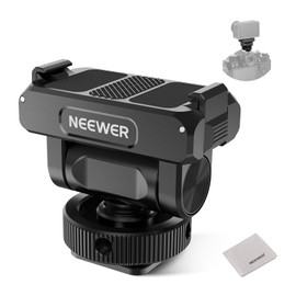 NEEWER Magnetic Mount Accessories Compatible with DJI Osmo Action 5 Pro / 4/3, Quick Release 160° Tilt Action Camera Adapter Mount with Cold Shoe, 1/4" Thread, Cleaning Cloth, AC012