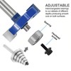 SICWOOD 5PCS Rabbeting Router Bit Set 1/4 Inch Shank, 1-1/4"