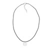 Elli Women Ornament Choker 925 Sterling Silver Black Ribbon Necklace