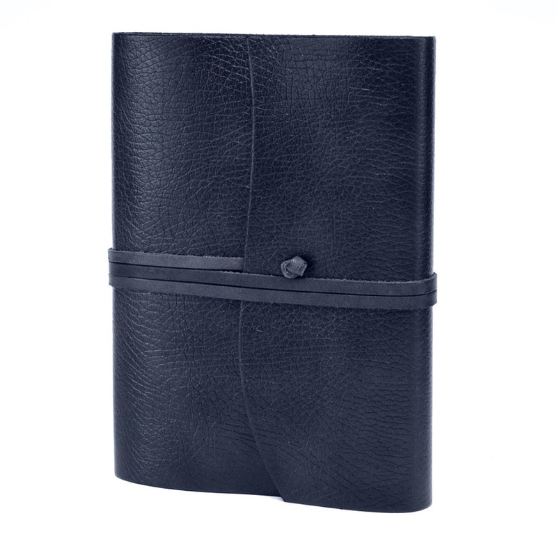 Tivoli Large Recycled Leather Bound Journal A5 (15x21 cm) Navy
