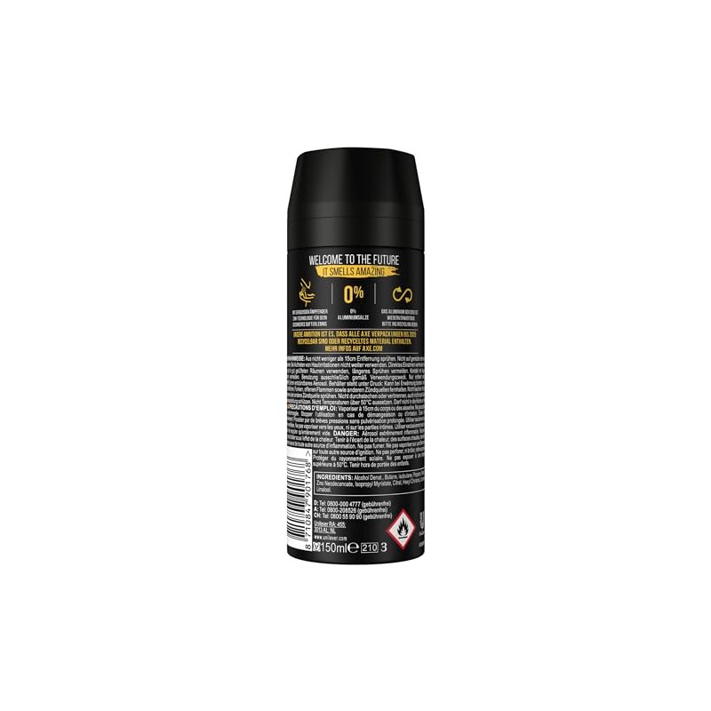 Axe Bodyspray Wild Mojito & Cedarwood Deo ohne Aluminium sorgt