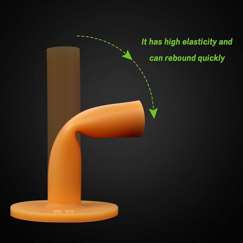 Haisheng Pack of 8 Golf Tees Rubber Yellow Golf Tees