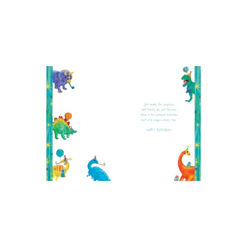 Nephew 6th Birthday Card Age 6 Dinosaurs 9" x 6"
