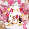 Pink Happy Birthday Decorations Set with Happy Birthday Banner and