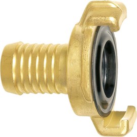 GEKA 80103SB Hose Piece 3/4" 19mm of Brass, Gold, 18 x 8 x 13 cm