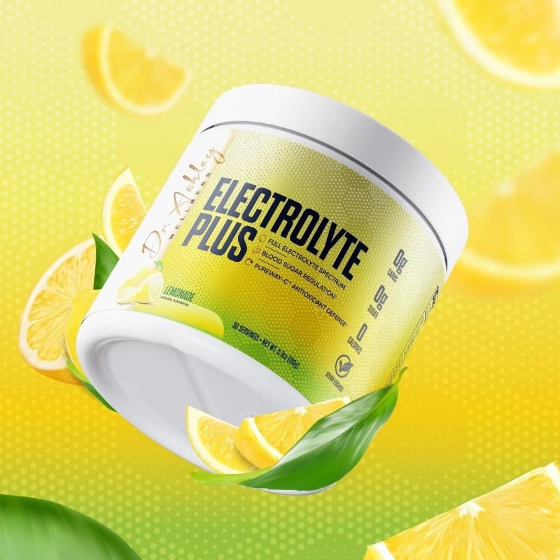 Dr. Ashley Wellness Electrolyte Plus Powder Drink Mix | Full