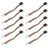 10 Pcs SATA Cables Big 4Pin to 15Pin IDESATA Power