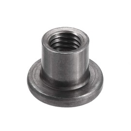 sourcing map 30 Pieces M8 x 17.9 x 3 mm Carbon Steel T Nut Mounting Material Mounting Fastener Through Hole Flange Insert Female Thread