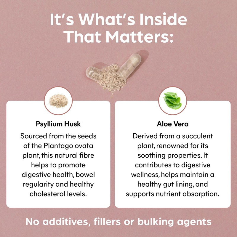 Purolabs Psyllium Husk Complex - High Purity 99.9% Fibre Supplement