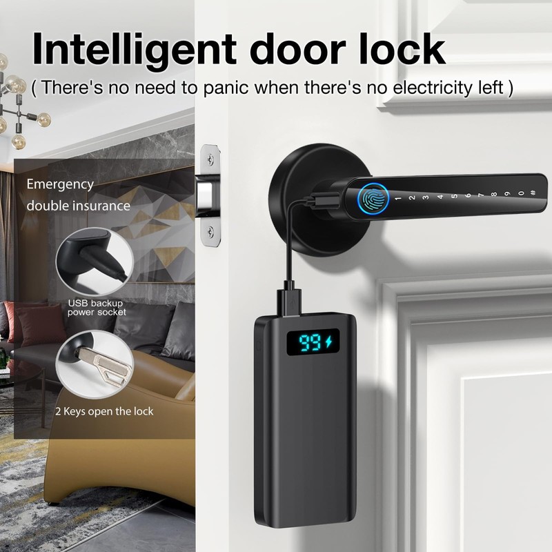 Update TEKXDD Smart Door Lock 6 in 1, Smart Lock