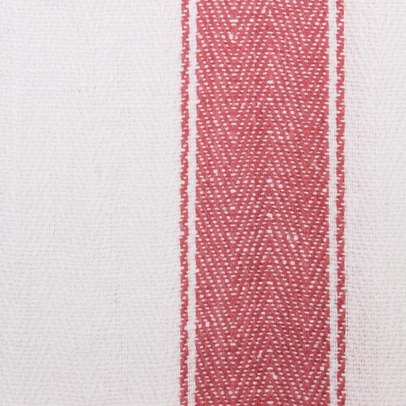 Vogue Heavy Thick and Absorbent Red Tea Towel Cloth, White