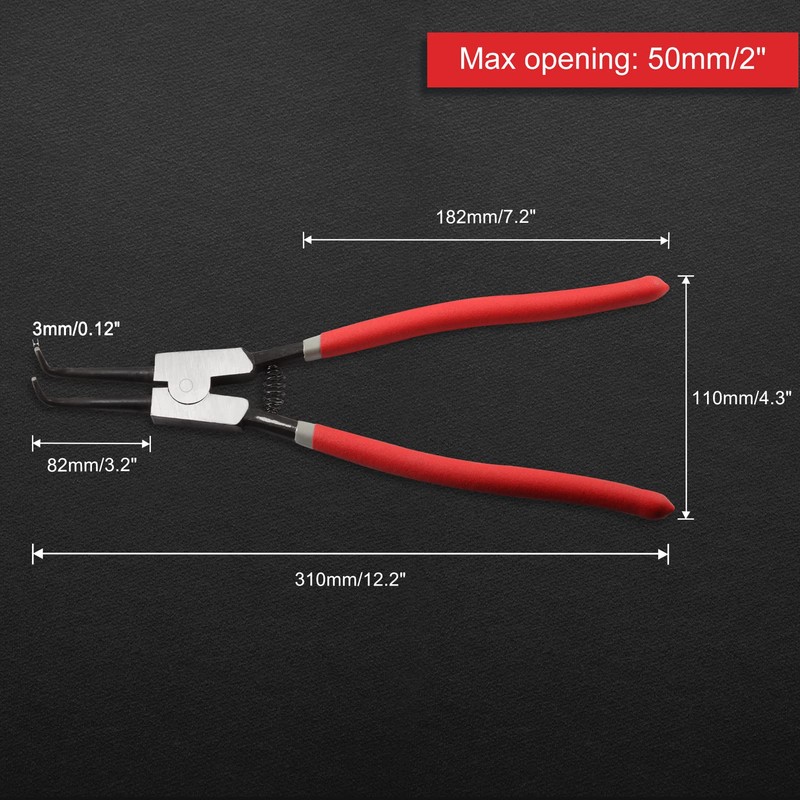 LEONTOOL 13-Inch Snap Ring Plier Heavy Duty External Circlip Pliers