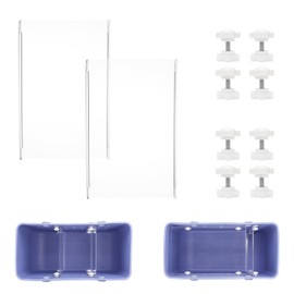 Viotiin Acrylic Divider Tray for X-Large Bogg Tote Bag – 2 Pack Transparent Beach Bag Organizer Insert – Perfect Accessories for Original Bogg Beach Tote