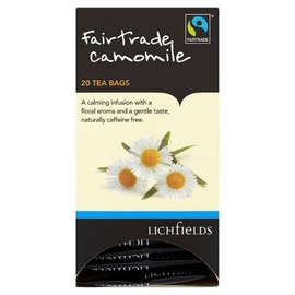 Lichfields Fairtrade Camomile 20 Tea Bags 30g Case of 6