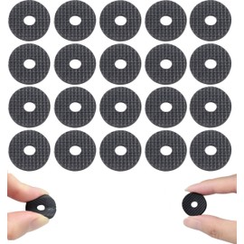 1/4 inch Space Adapter for 1/4" Camera Screw Camera Tripod Hot Shoe Cold Shoe Rubber Washer Lock Nut Shooting Support Accessories Elastic Rubber Fixing Protective Spacers (20 Pieces of Grating)