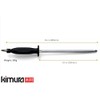 Kimura Professional Diamond Honing Steel, 10 inch Honing Rod, Diamond