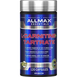 ALLMAX Nutrition - L-Carnitine + tartrate + vitamin B5-120 count, capsules