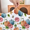 Amonsa Thanksgiving Table Cloths Fitted Cloth Tablecloths with Elastic：Washable Spandex