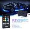 Xprite 8Pcs Car RGB LED Strip Lights, Exterior Underglow &