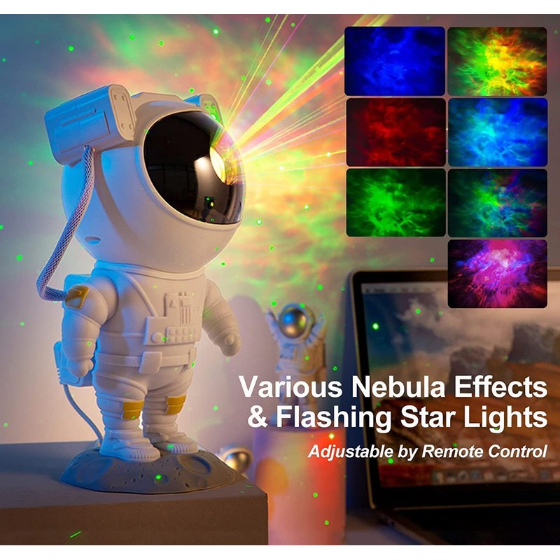 SFOUR Star Projector,Galaxy Night Light,Astronaut Starry Nebula Ceiling LED Lamp