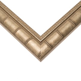 Poster Palooza 16x24 Frame Silver Bamboo | 1.5" Moulding Width | Solid Wood Picture Frame with UV Acrylic Plexiglass, Foam Board Backing & Hanging Hardware Included